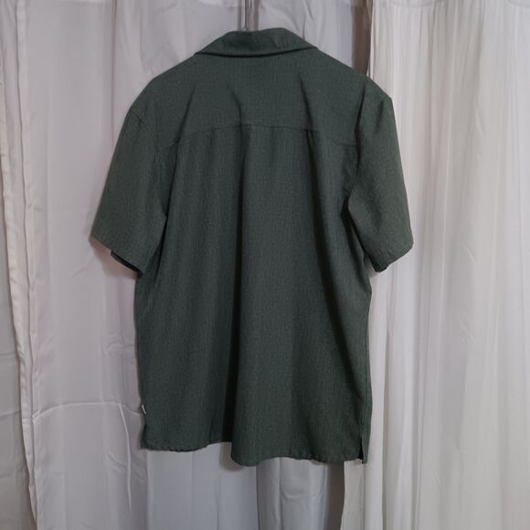 Lake & Trail Men’s Muted Green Short Sleeve Fast-Dri SZ M Button Down Shirt - Picture 7 of 10